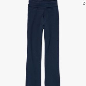 The Children's Place Girls Active Foldover Waist Pants, Navy Blue Sz. M/7-8Y